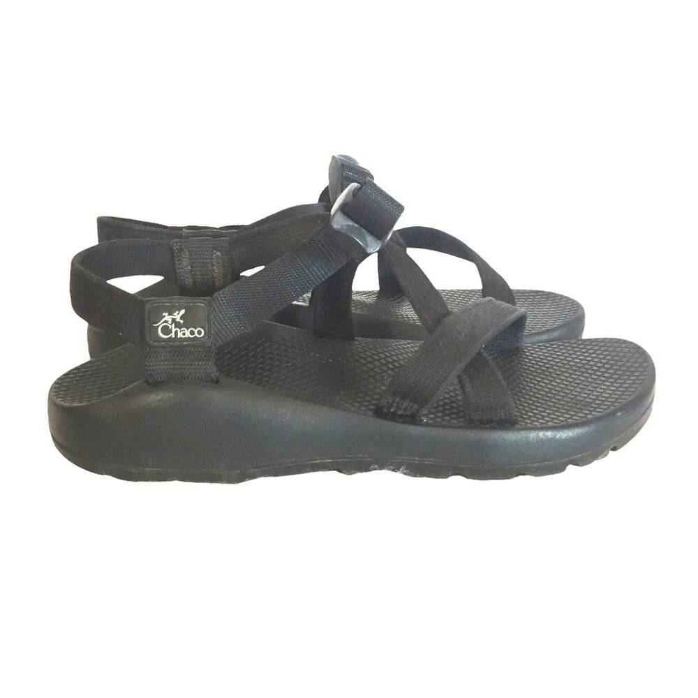 Chaco  Z/1 Womens 9 Black Sport Sandals Adjustable Straps